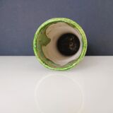 Pale green ceramic roller vase
