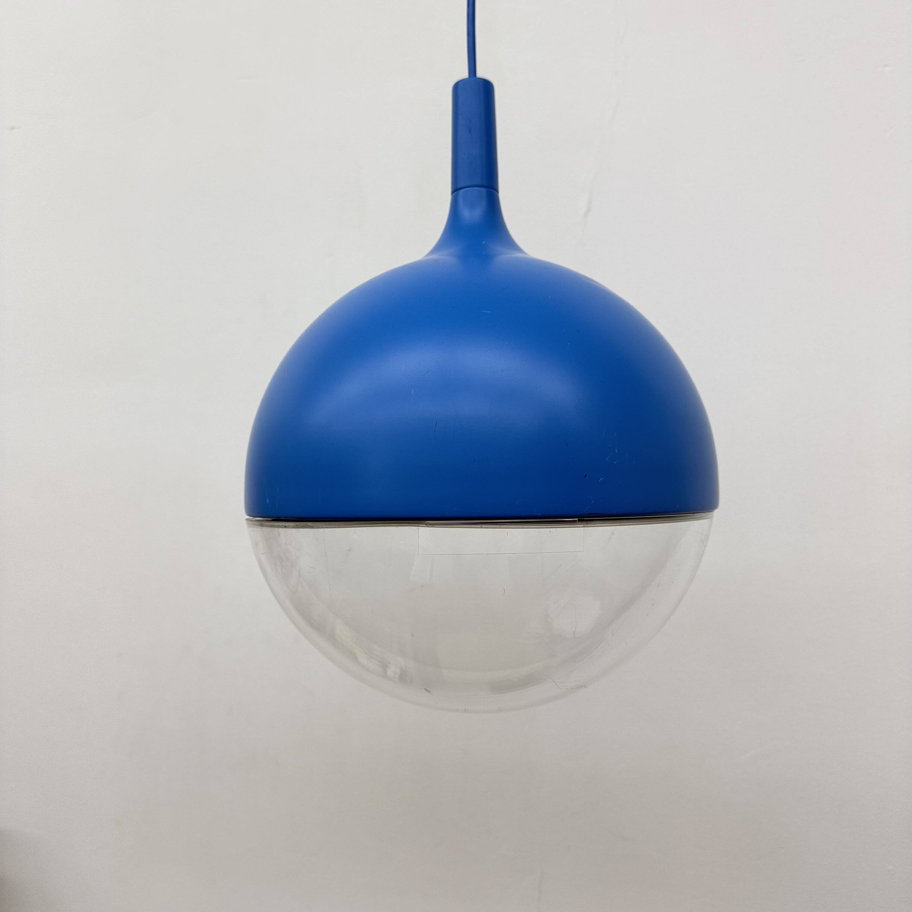 Vintage Space Age Blue Ceiling Lamp Väster by Knut Hagberg for Ikea, Sweden
