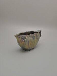 Art Deco Iridescent Jug with Lustre Drip Glaze from Rambervillers, 1920s