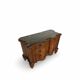 antique walnut serpentine commode
