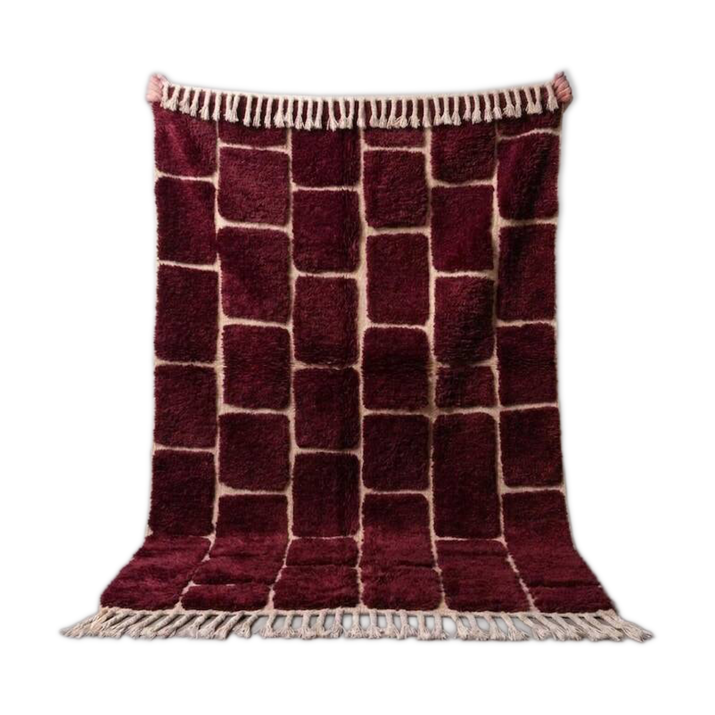 Traditional handmade pure wool Berber rug size 150/250 cm