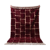 Tapis berbère en laine pure fait main traditionnelle taille 150/250 cm