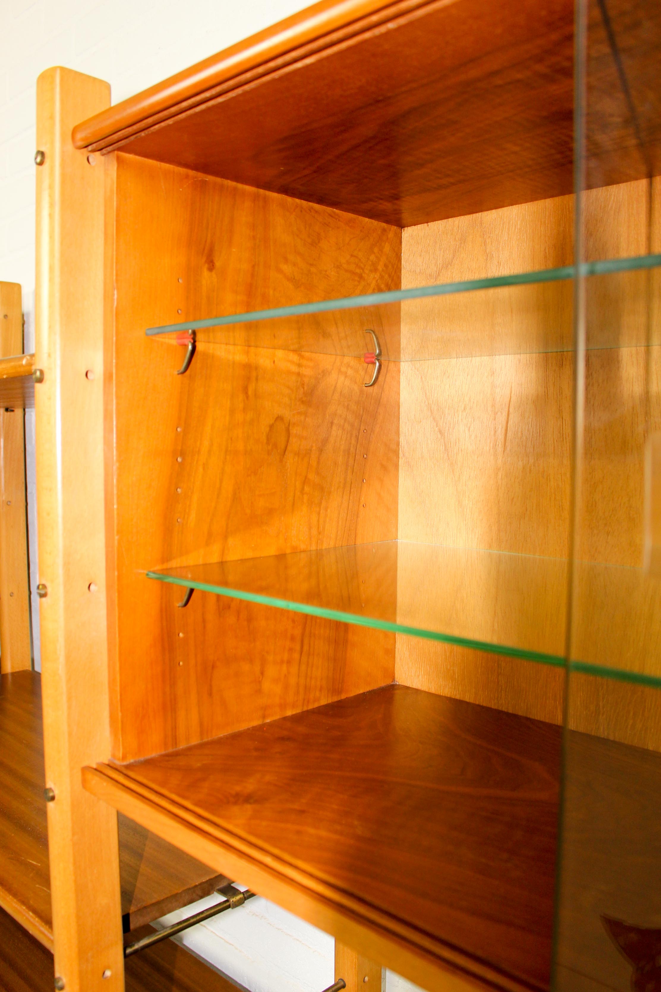 William Watting walnut wall rack Fristho Franeker, 1956