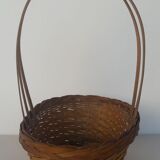 Triple handhelz wicker basket