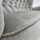 1960s, Danish 2-seater sofa. light green furniture velour.