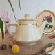 Old vintage ceramic tea and coffee maker