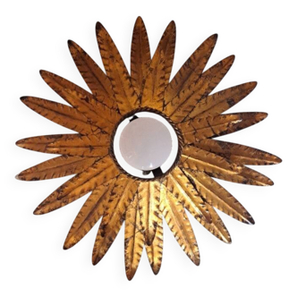 Applique, plafonnier soleil en métal