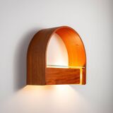 Domus wall console with lighting and glass
