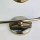 Pair of 1950s wall lights in brass and opaline tulips, Lunel Arlus