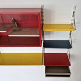 Multicolored wall unit by Tjerk Rijenga for Pilastro, Netherlands, 1960s