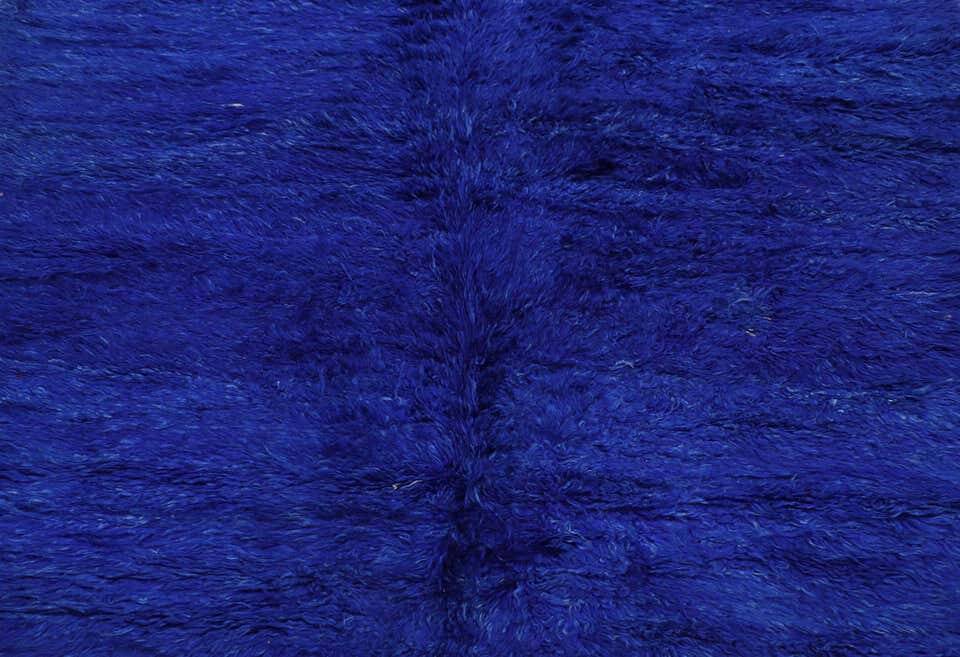 Blue Majorelle wool rug 240/150cm