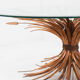 Vintage sheaf of wheat coffee table, 1960s