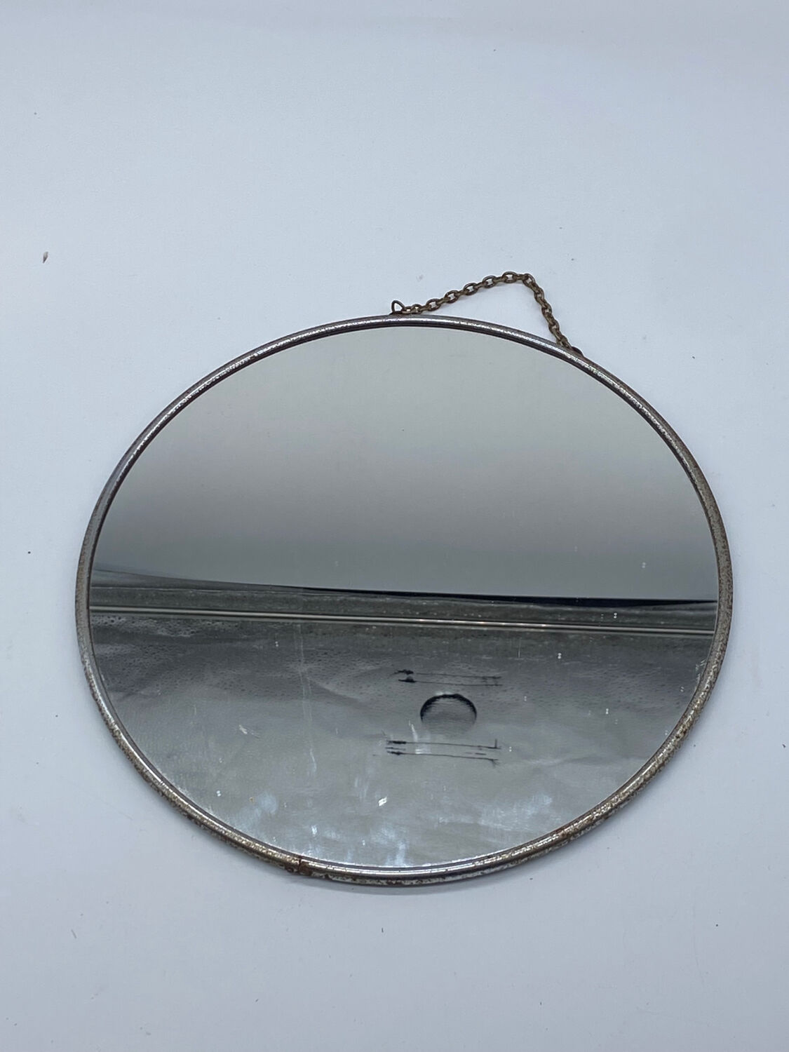 Round mirror vintage barber style