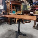 Table de bistrot en fonte 1m