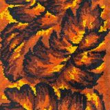 Tapis ancien français art déco 92x180 cm