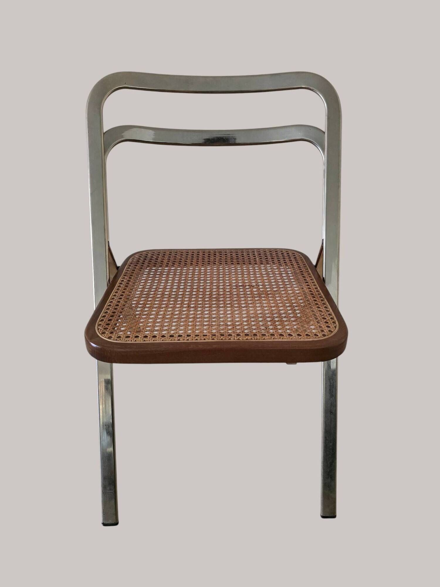 Giorgio Cattelan caned folding chair for Cidue – Italy, 1970s