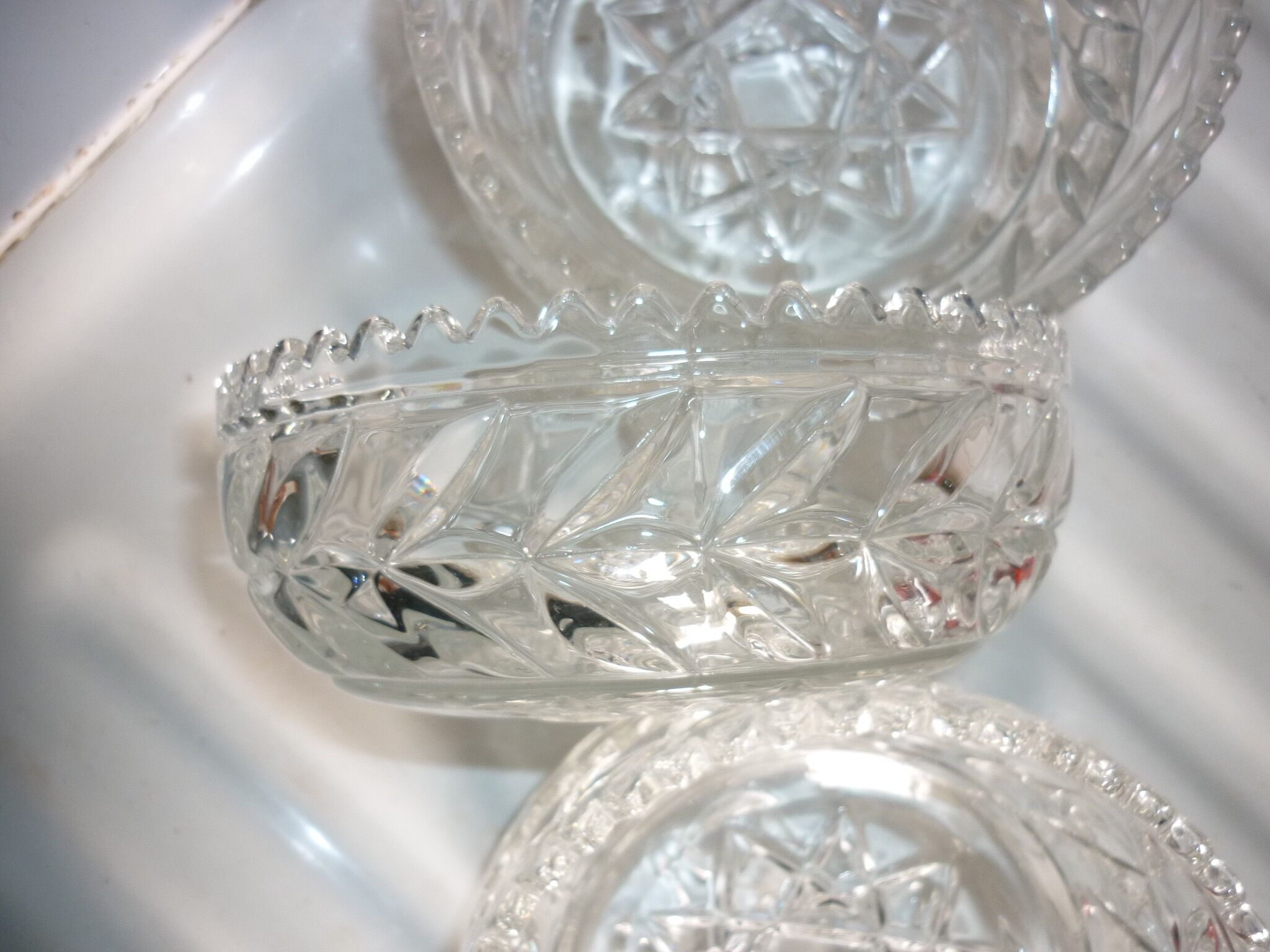 Ice cream cups, fruit salad