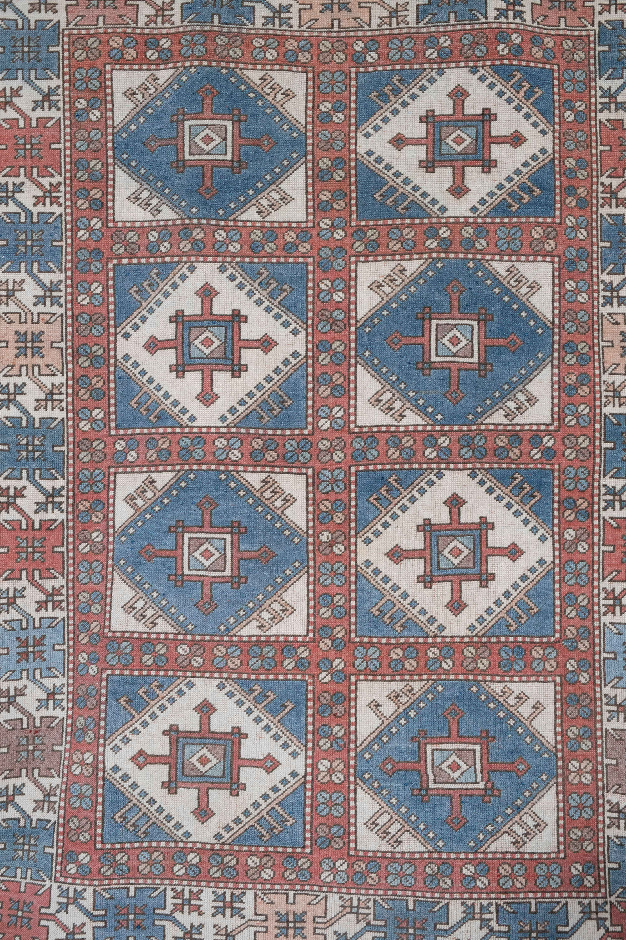 Vintage Turkish Oushak Rug 143 x 213 cm
