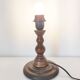 Turned wooden lamp base