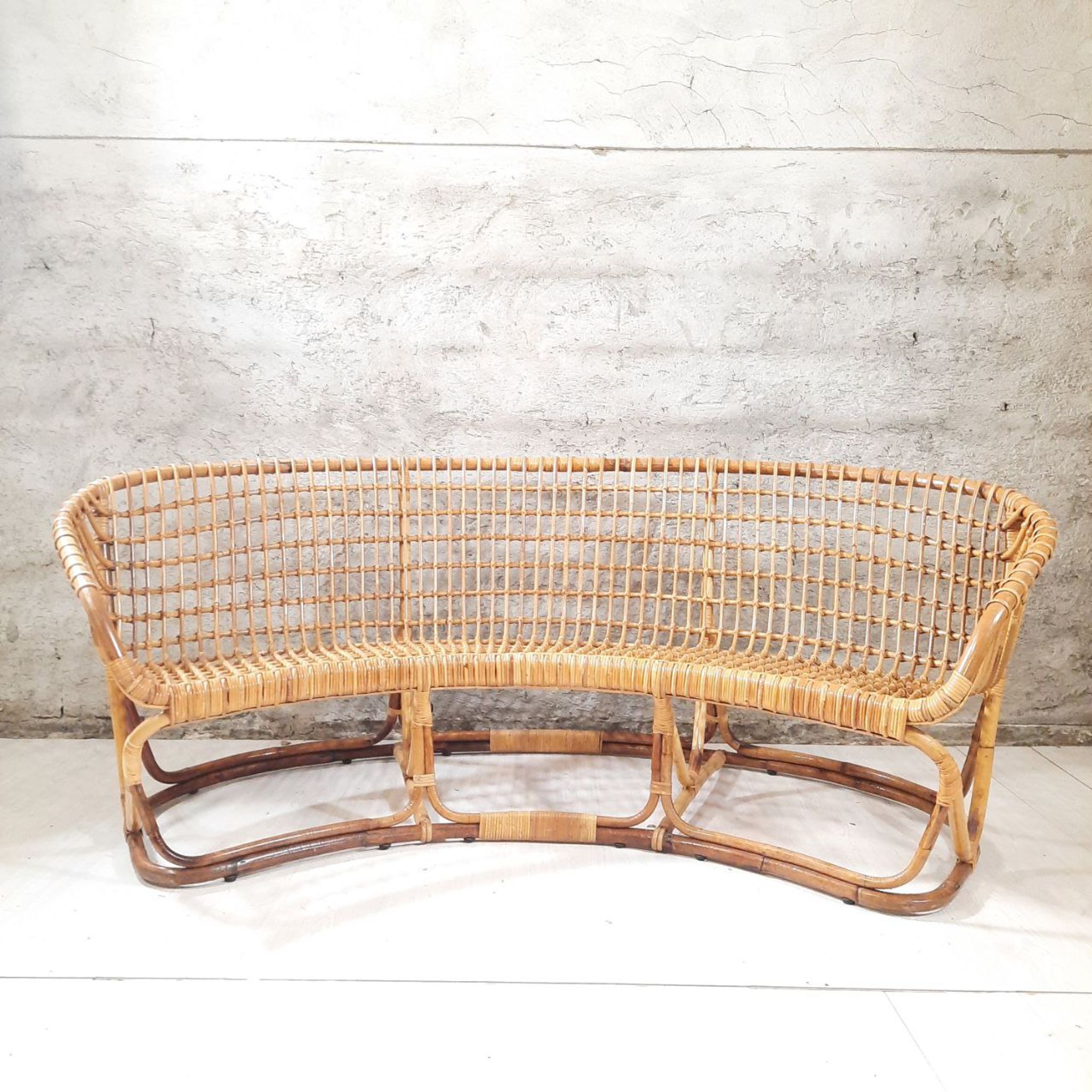 Living room - sofa, pair of armchairs - bamboo