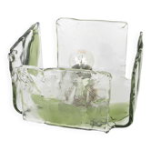 Large glass wall lamp designed by Carlo Nason for Kalmar, 1960s.