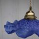 Hanging in blue glass paste