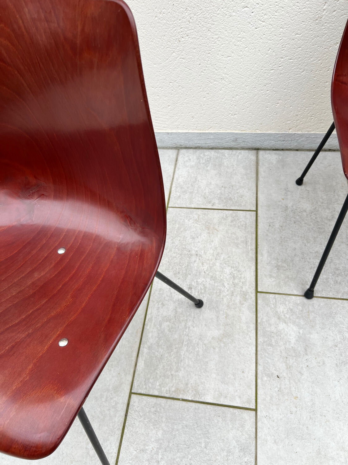 2 vintage chairs by Pierre Paulin model CM 131 edition Thonet