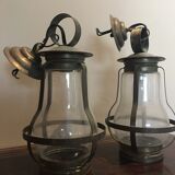 Ancient brass lanterns