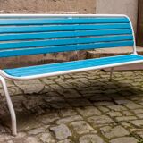 Restored 60s folding garden bench