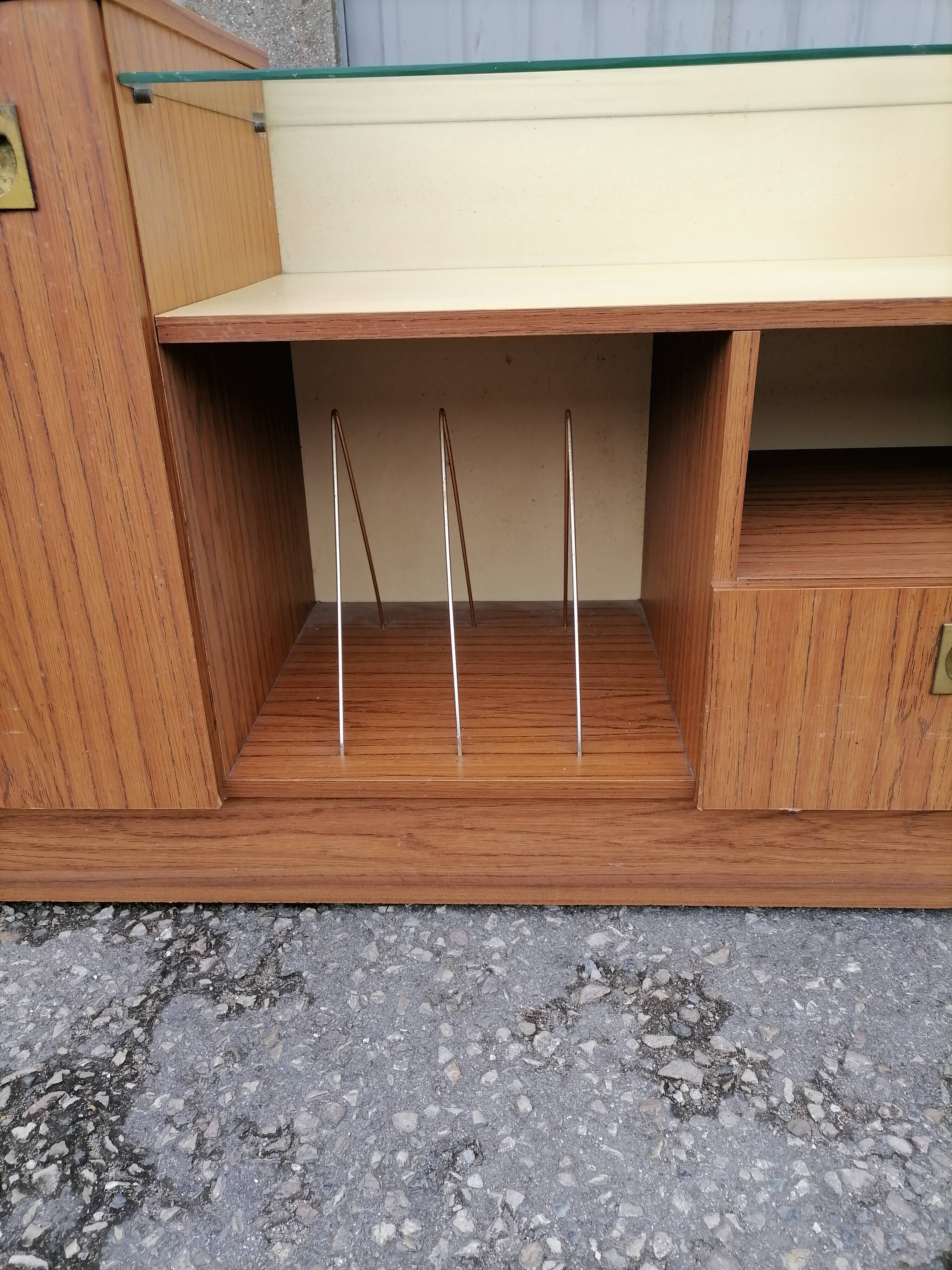 Old vintage hi-fi cabinet