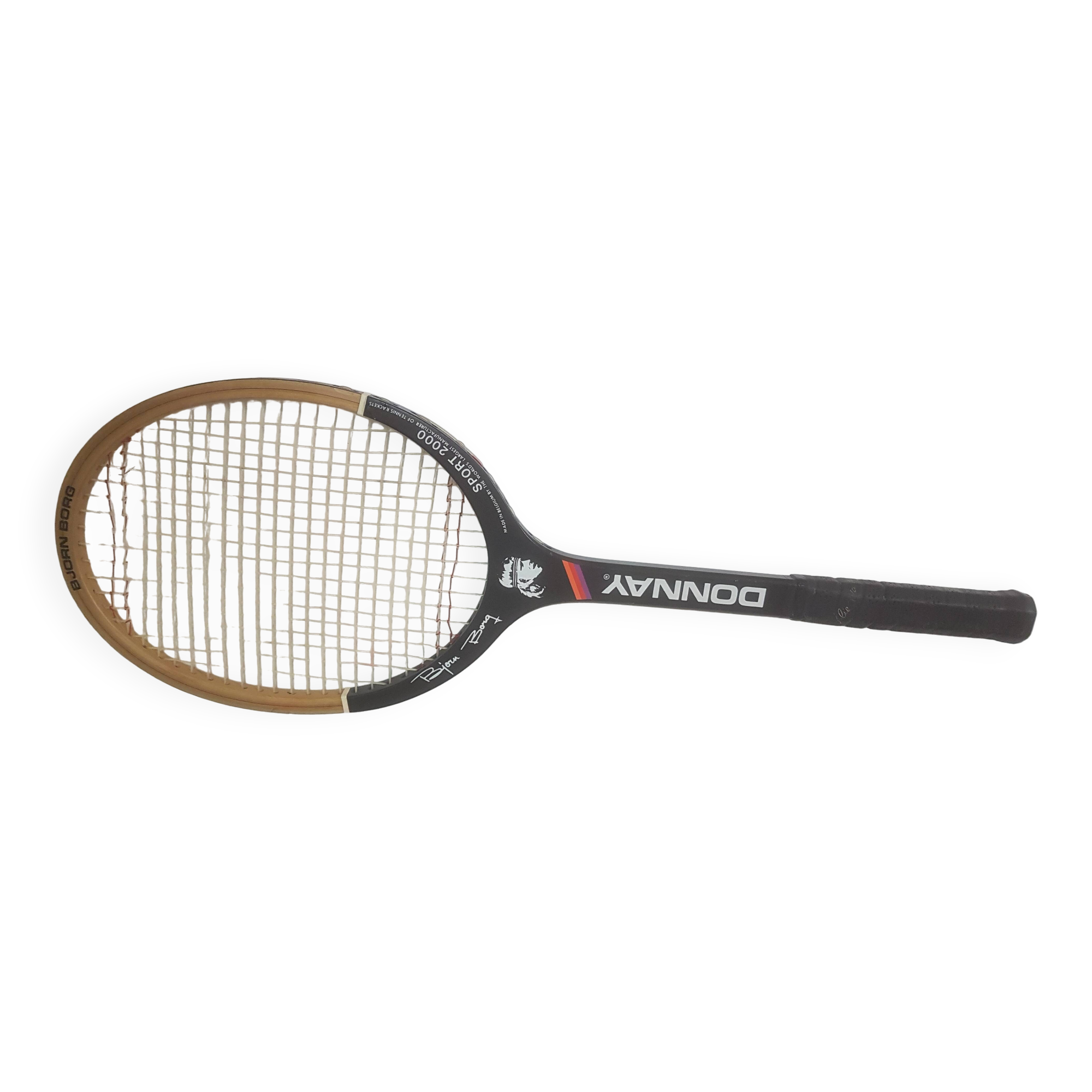Vintage wooden racket brand Donnay Bjorn BORG