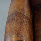 Wingback chair made of sheep leather