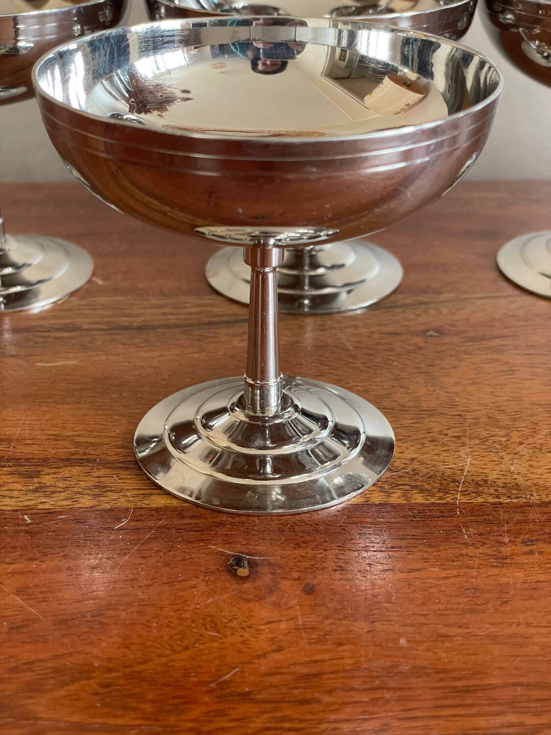 6 stainless steel cups