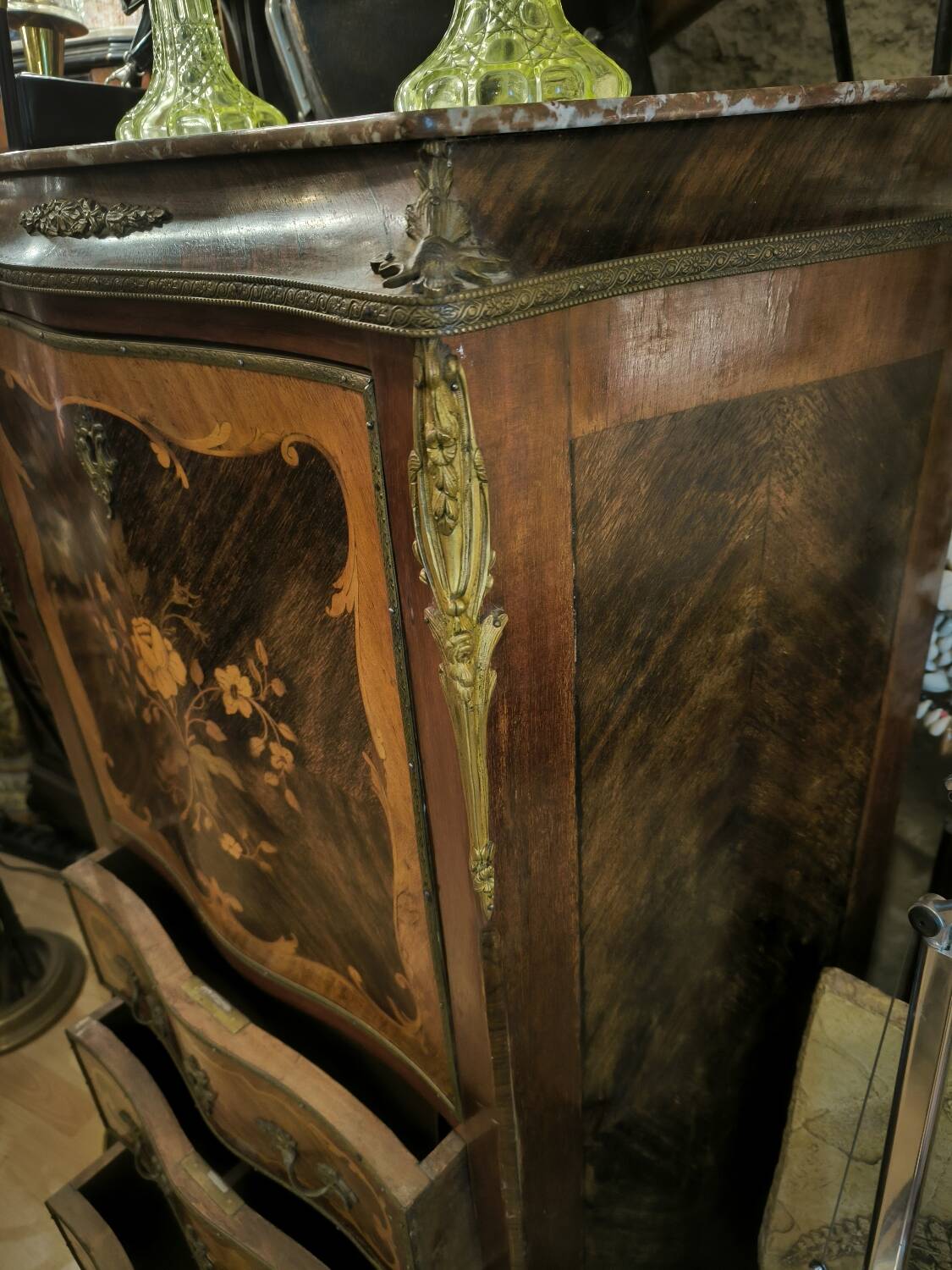 Small marquetry lady's writing desk, circa 1870