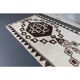 Vintage Turkish Oushak Handmade Wool Cotton White Runner Rug 100x320
