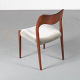 1950s “Model 71” dining chairs by Moller, Denmark