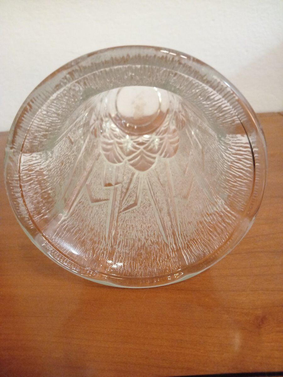 Transparent glass vase, 1970s