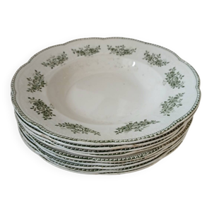 9 assiettes creuses Terre