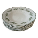 9 Badonviller Terre de Fer soup plates