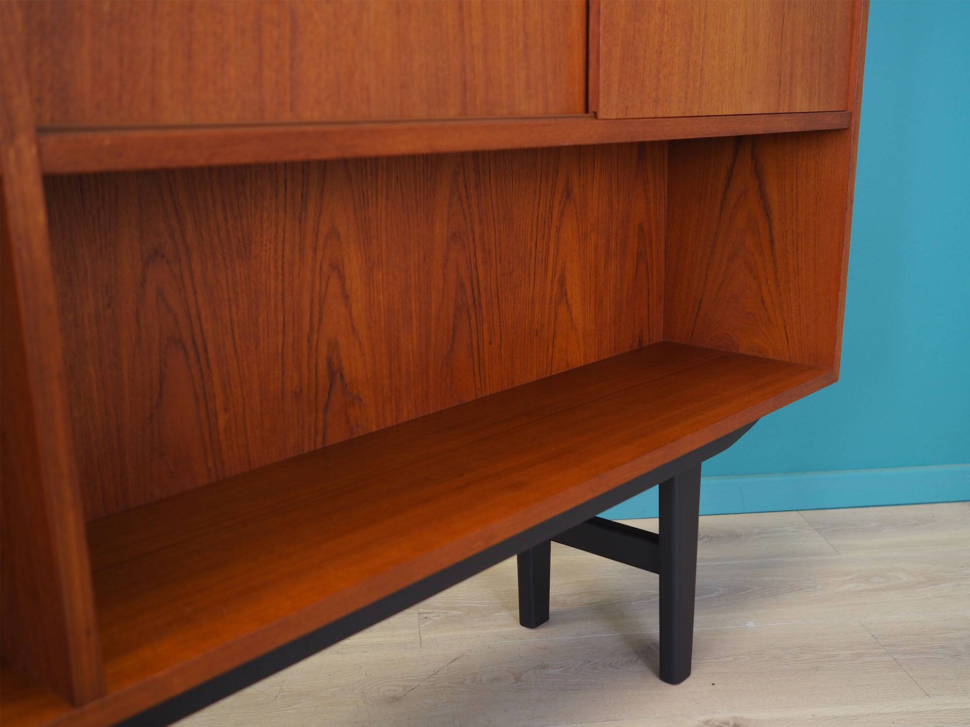 Teak bookcase, Danish design, 1970s, manufacturer: Clausen & Søn