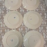 6 antique Badonviller dinner plates