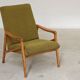 Pair of light green armchairs by Jiri Jiroutek for Interier Praha, 1960