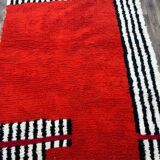 Traditional handmade Beni Ouraine rug, size 200 x 100 cm