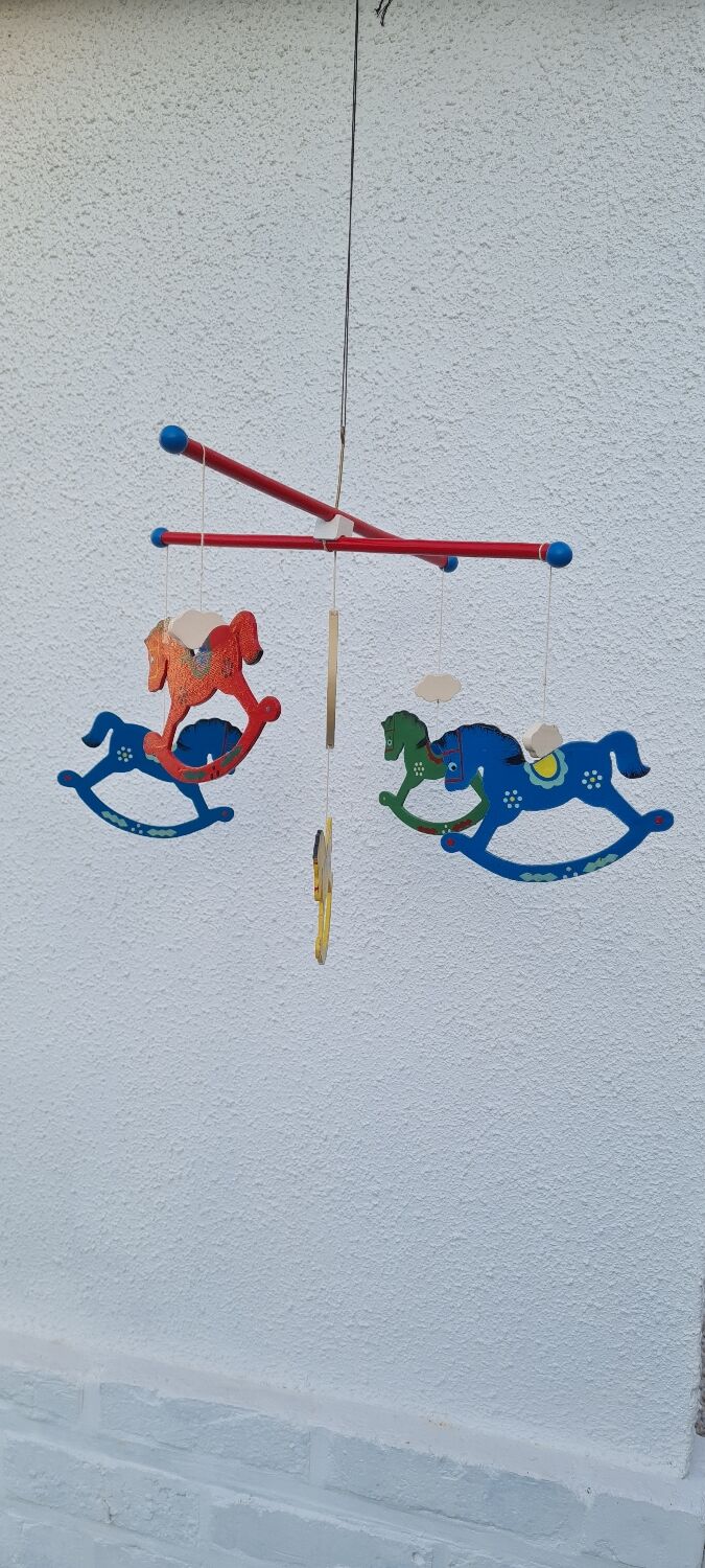 Vintage wooden mobile