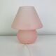 Mushroom lamp in pink Murano glass, vintage