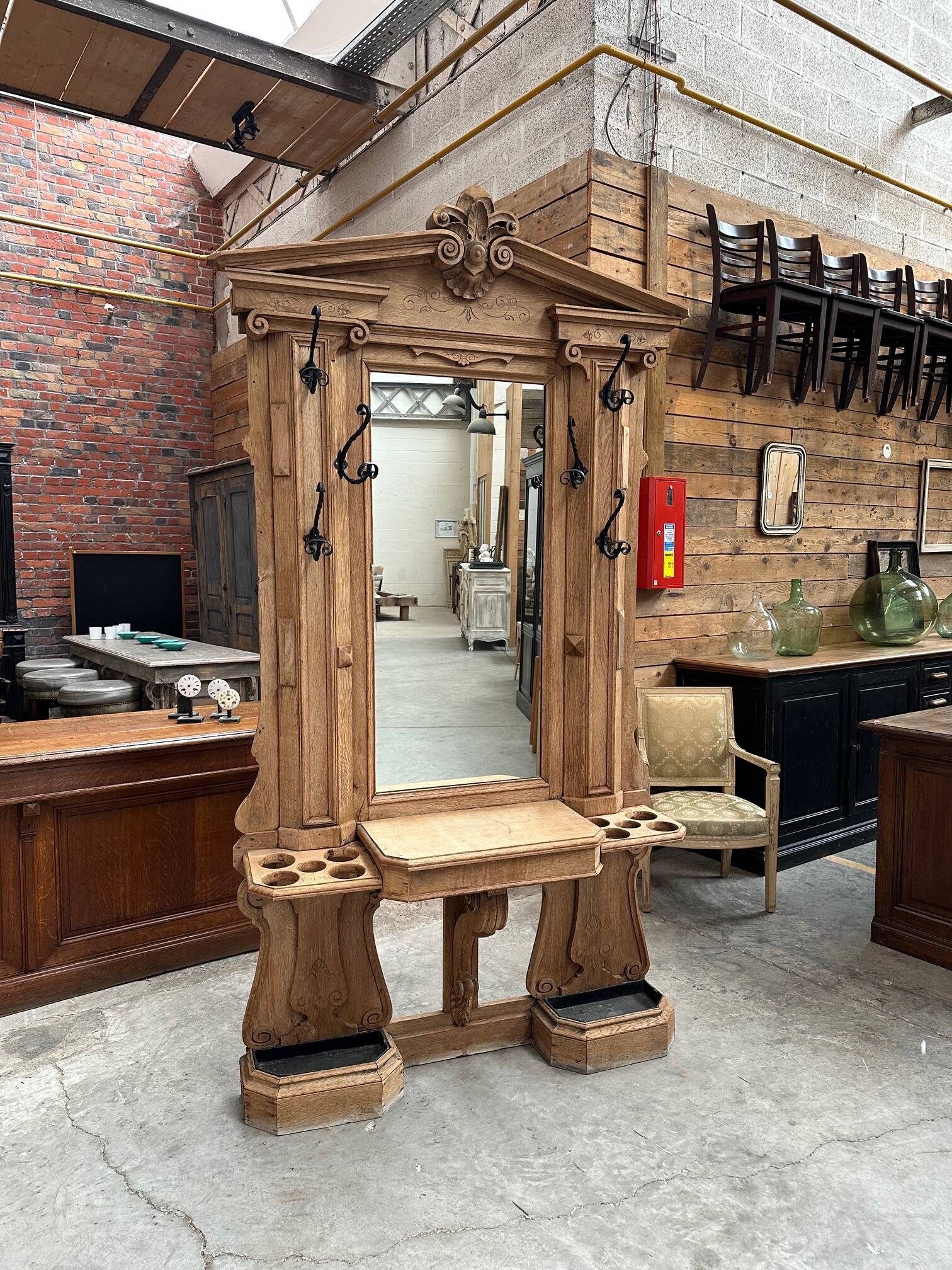 19th century oak entrance hall