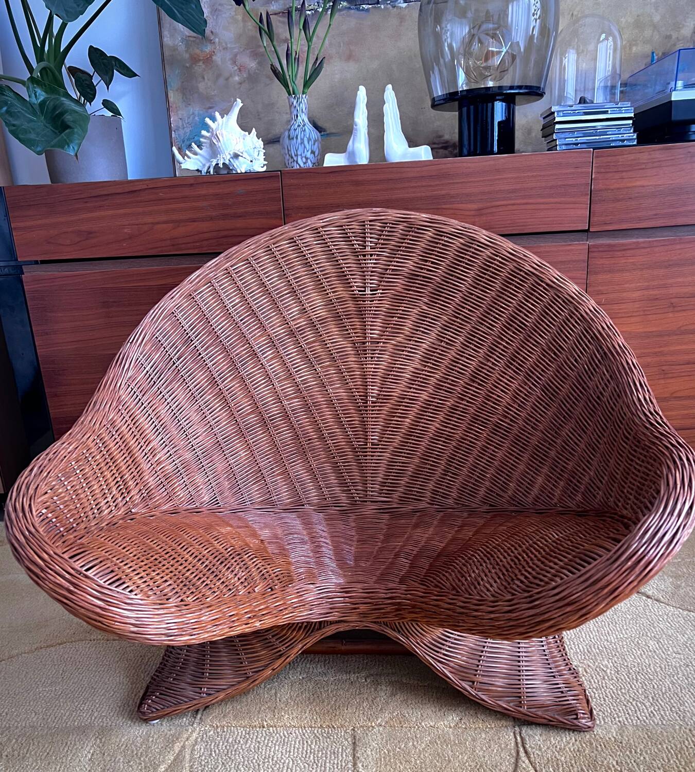 Rattan meditation chair