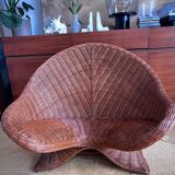 Rattan meditation chair