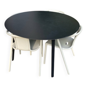 Table magis et 4 chaises jasper morrison