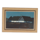 Farm house against a blue sky by Bengt Hillgrund